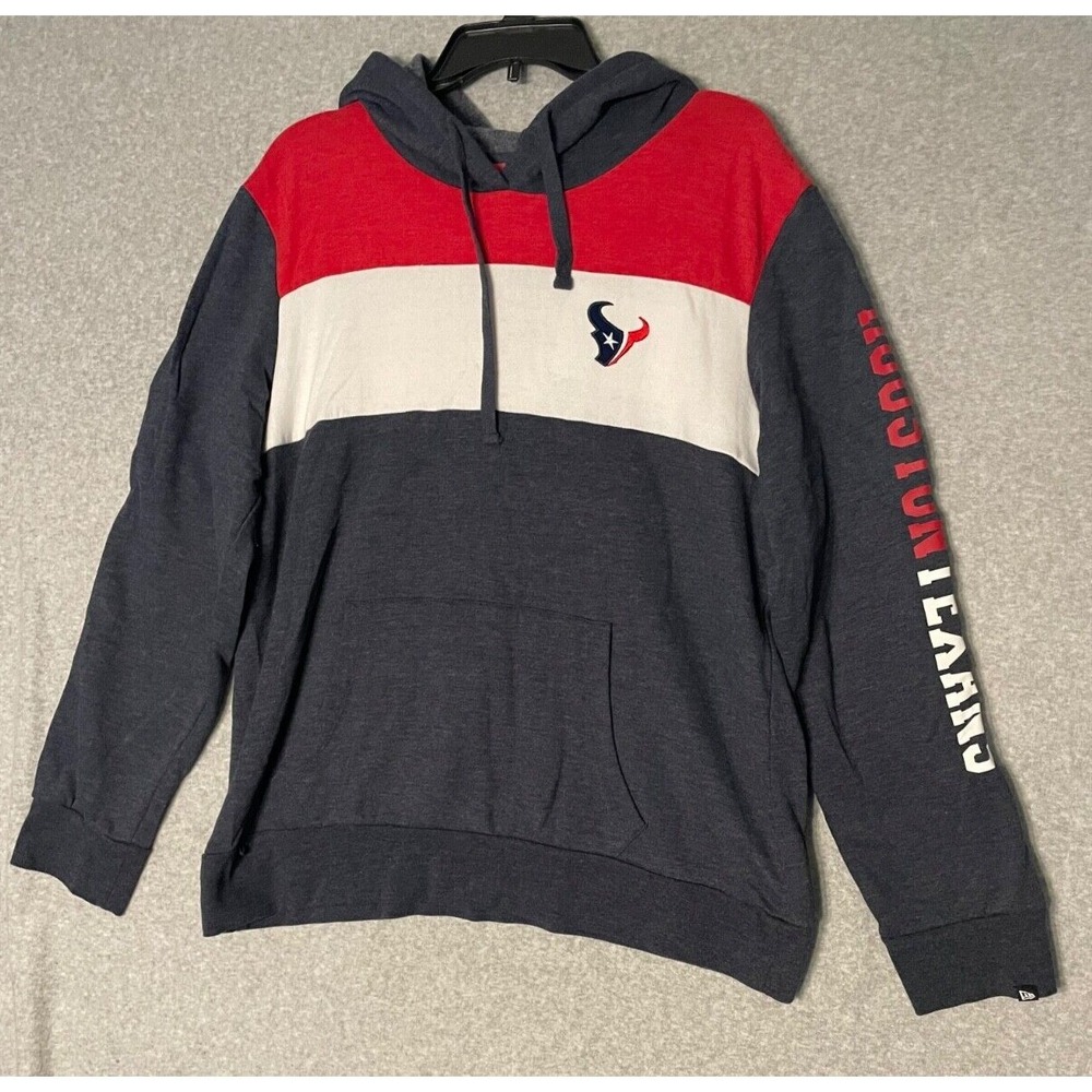 NFL Team Apparel Houston Texans Sweater Hoodie Mens 2XL Soft Kangaroo Pouch